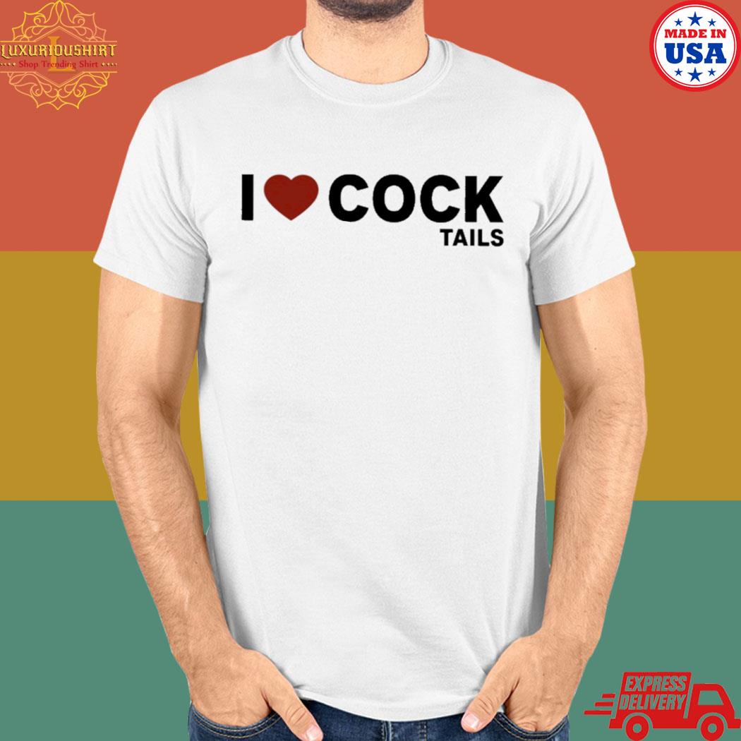 Official Glitterparis ginger wearing I love cock tails T-shirt