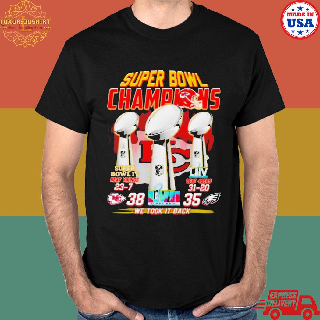 Official Kansas city Chiefs super bowl lviI champions we took it back T-shirt