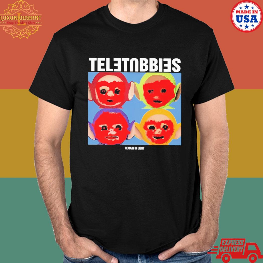 Official Teletubbies remain in light talking tubbies T-shirt
