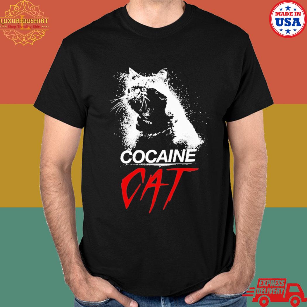 Official The pizzacat cocaine cat T-shirt