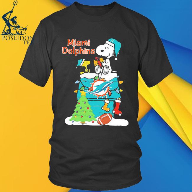 Official christmas Snoopy miamI dolphins T-shirt, hoodie, sweater, long  sleeve and tank top