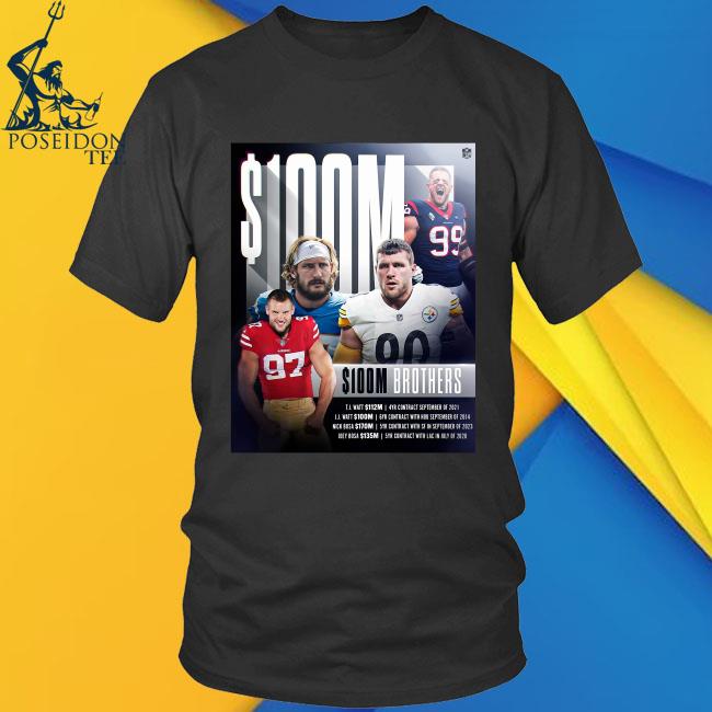 Official 100m Brothers Nfl Shirt, hoodie, sweater, long sleeve and tank top