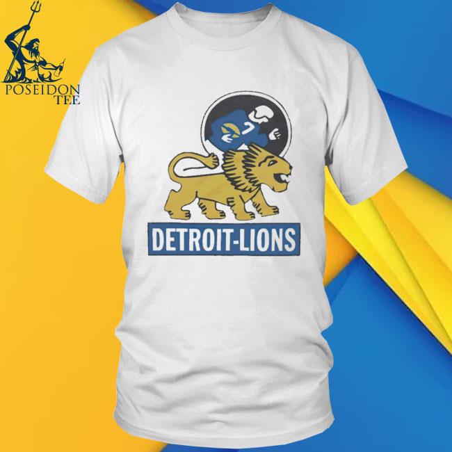 Detroit Lions Youth Lockup T-Shirt - Vintage Detroit Collection