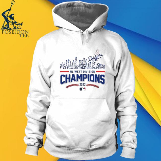 Official 2023 Nl West Division Champions Los Angeles Dodgers Hoodie