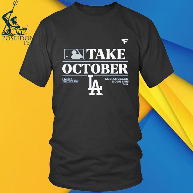 Official los Angeles Dodgers 2023 Postseason Locker Room T-Shirt