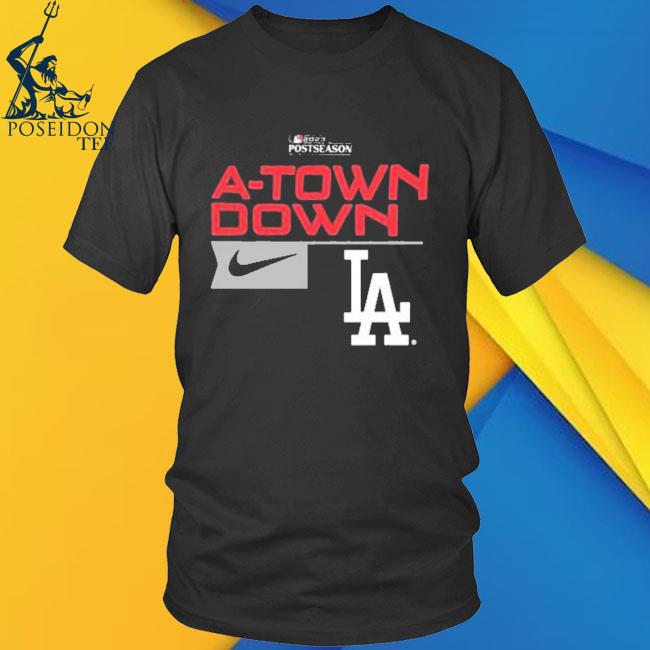 Official Los angeles Dodgers nike atown down postseason 2023 logo