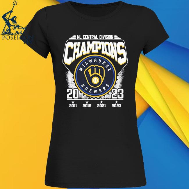 Nl Central Divison Champions Milwaukee Brewers 2011 2018 2021 2023 T-shirt