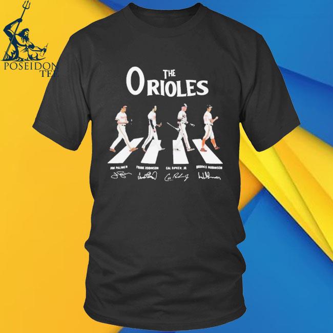 Official the Orioles Walking Abbey Road Signatures T-Shirt, hoodie