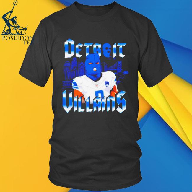 Detroit Lions Villain Logo Shirt - High-Quality Printed Brand