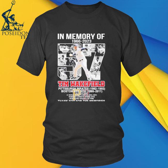 In memory of 1966-2023 Tim Wakefield thank you for the memories shirt,  hoodie, sweater, long sleeve and tank top