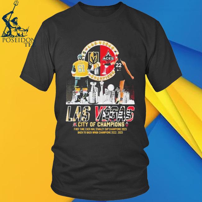 Las vegas city of champions stanley cup and wNBA champions shirt