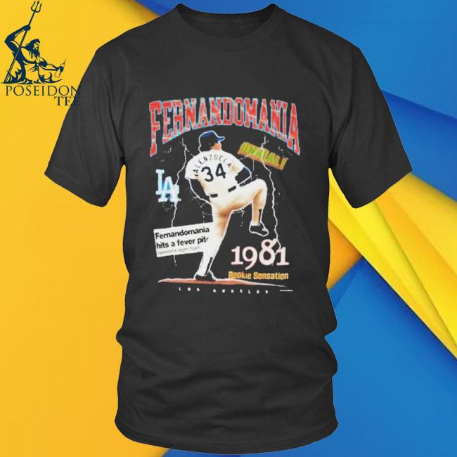 Fernando Valenzuela Los Angeles Dodgers Mitchell & Ness Cooperstown  Collection Retirement T-Shirt - Royal, hoodie, sweater, long sleeve and  tank top