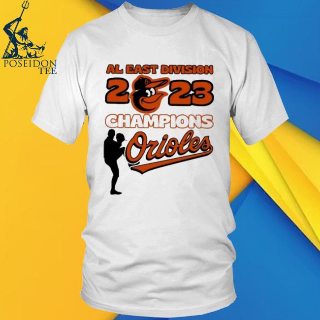 Baltimore Orioles Al East Champions 2023 Orange Tee Shirt - HollyTees