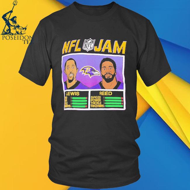 Ed Reed And Ray Lewis Baltimore Ravens Homage NFL Retired Jam T-Shirt -  Kaiteez