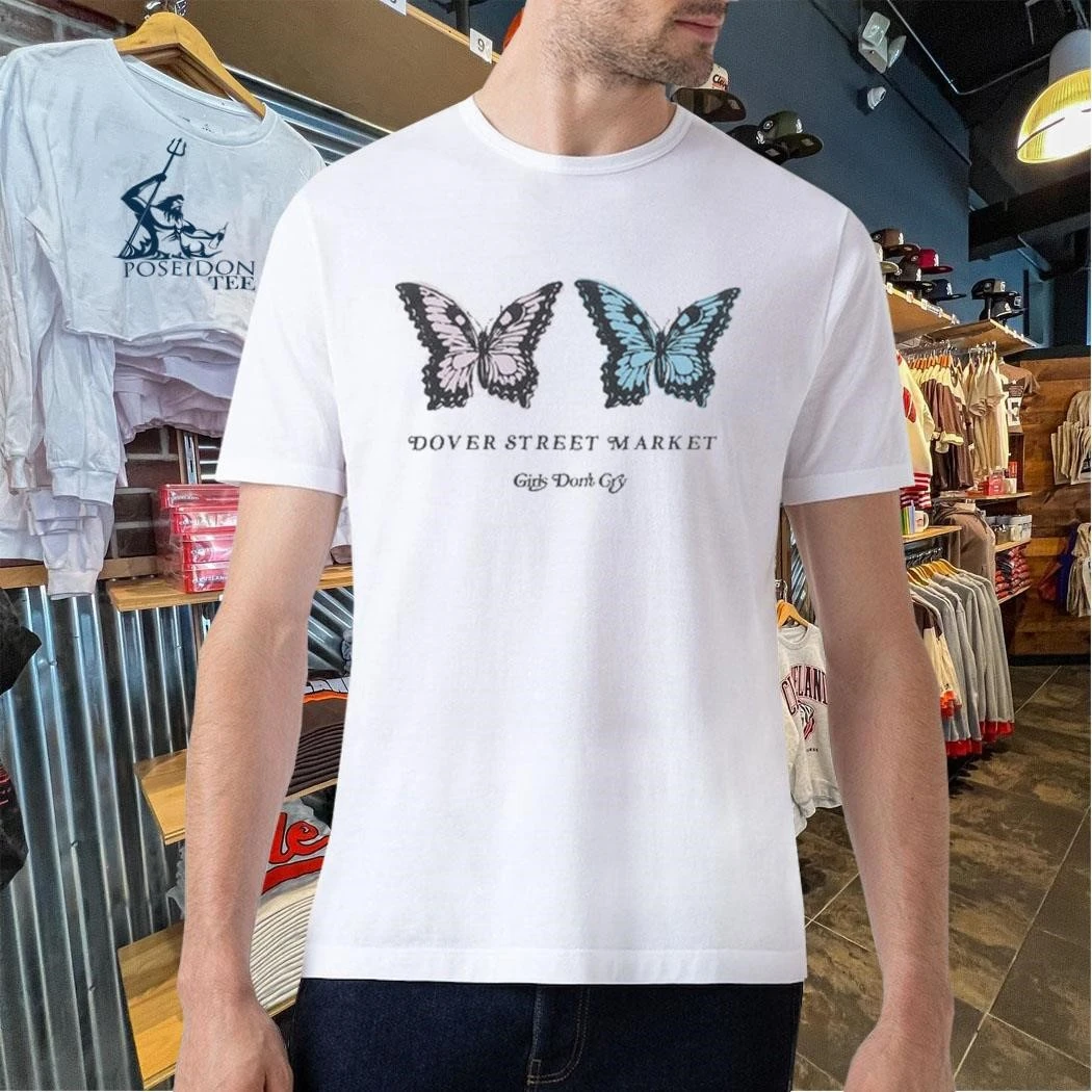 トップス Dover Street Marcket Girls Don't Cry T Girls Don't Cry Butterfly T-Shirt DSML M Girls Don't Cry Dsm