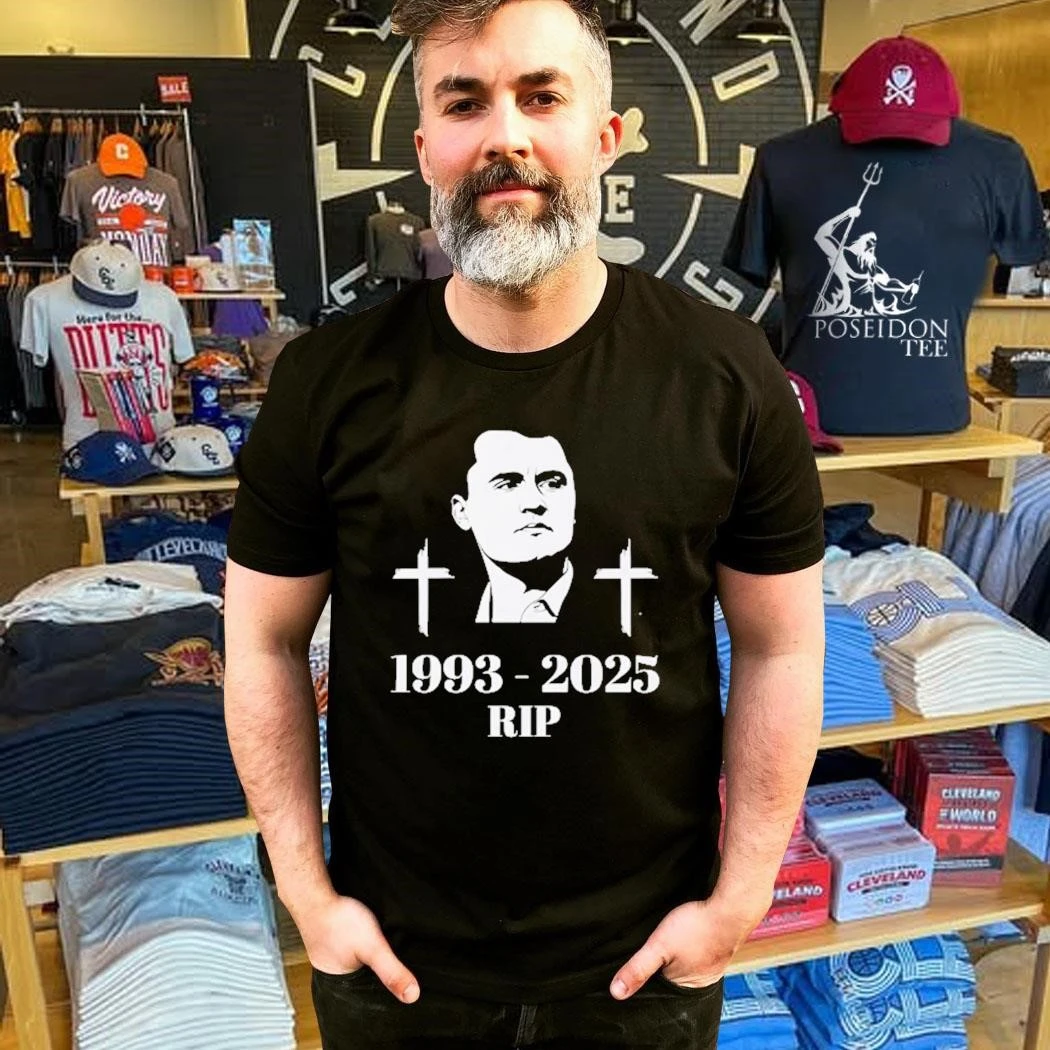 Charlie Kirk Memorial T-Shirt Herren - Ruhe In Frieden Tribut 2025