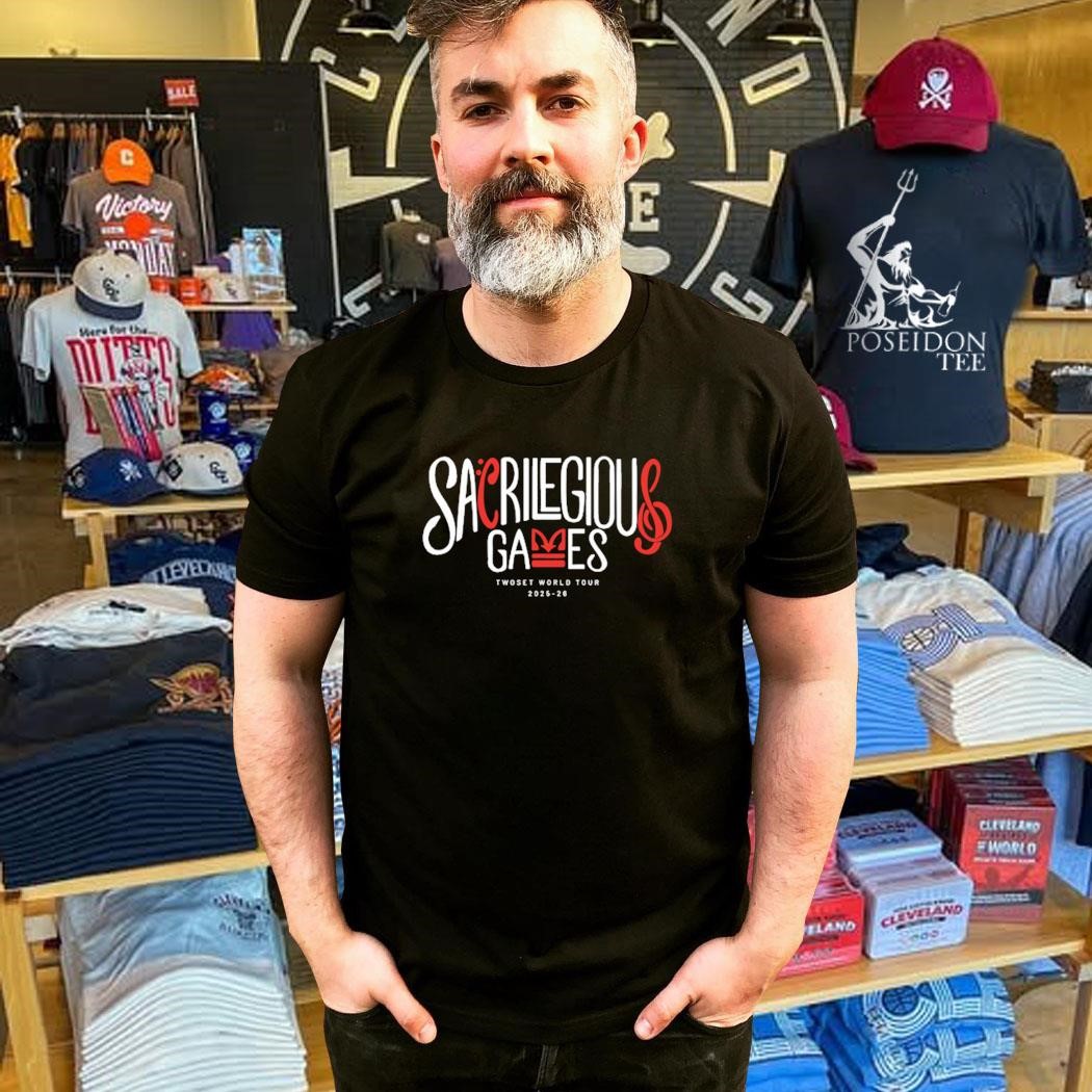 Twoset violinのworld tour TシャツXS Sacrilegious Games Twoset World Tour 2025 26 T-shirt, hoodie, tank