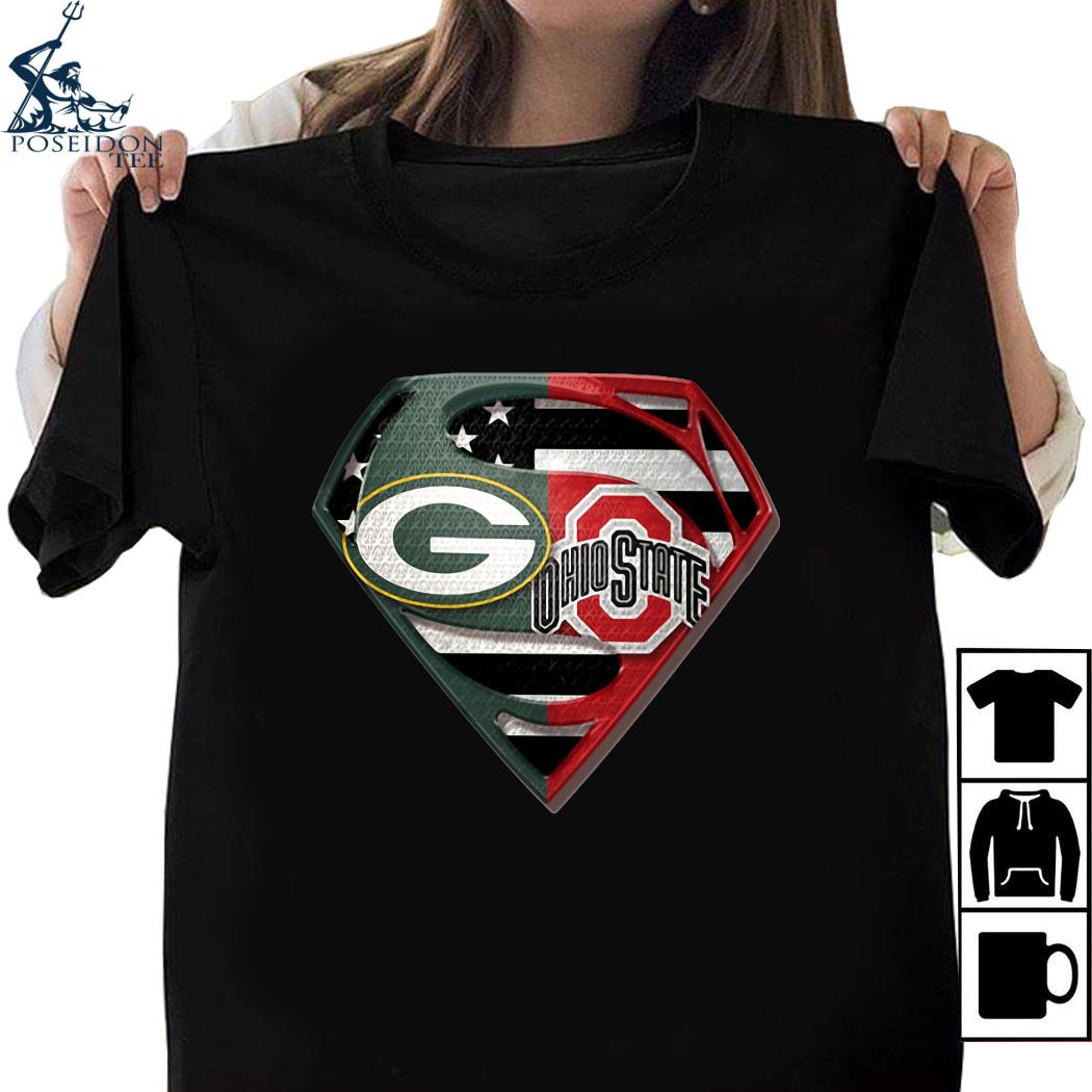 green bay packers superman shirt
