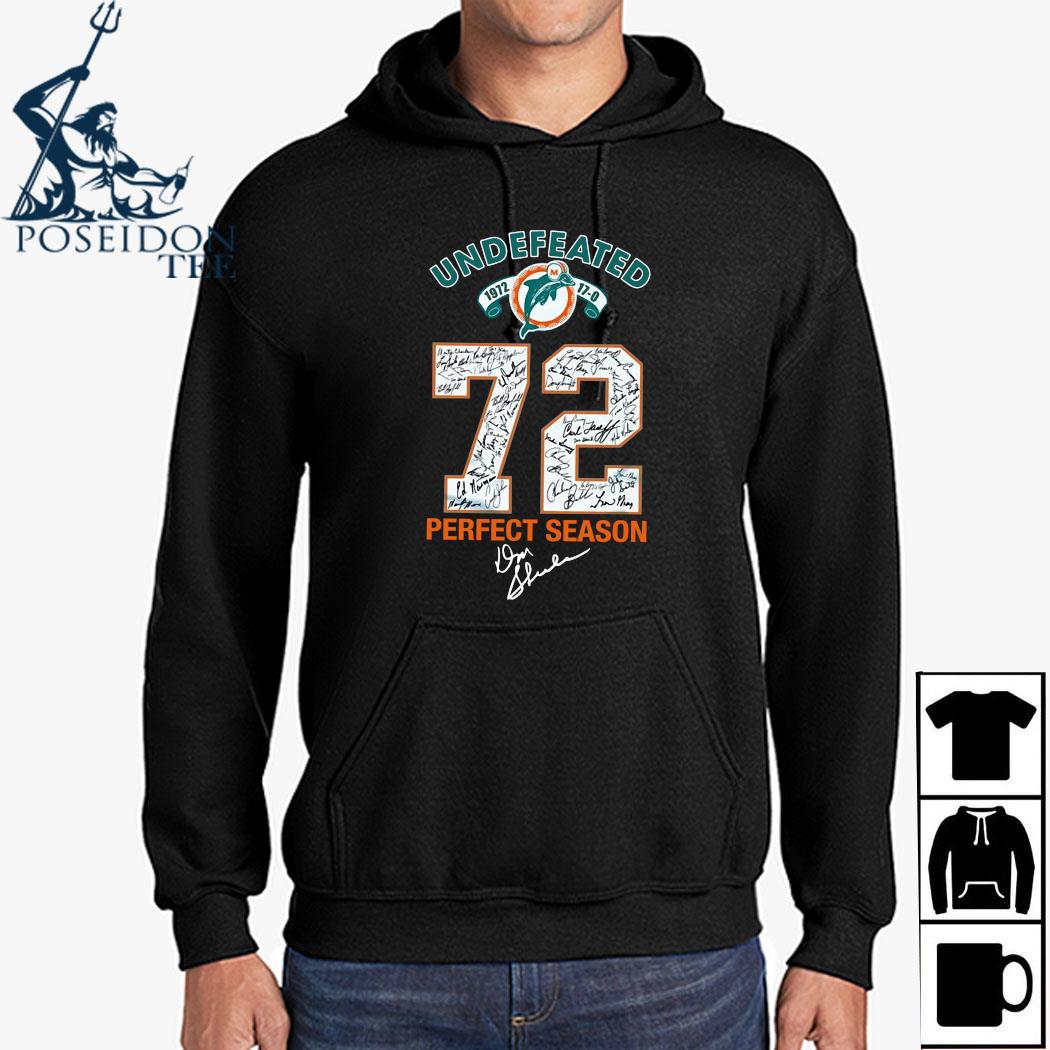 Miami Dolphins undefeated 1972 perfect season signature shirt