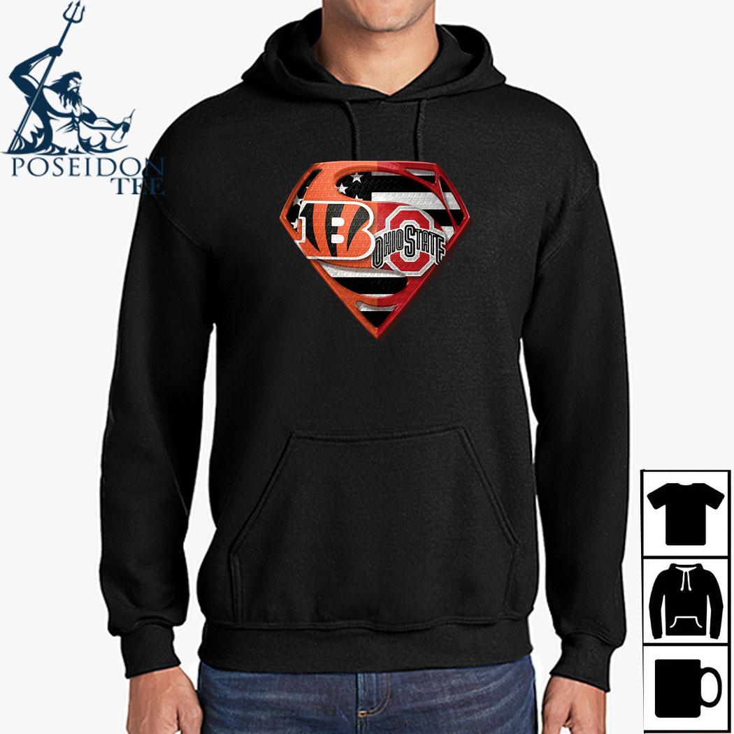 Ohio State Buckeyes And Cincinnati Bengals Superman Shirt, hoodie, tank  top, sweater and long sleeve t-shirt