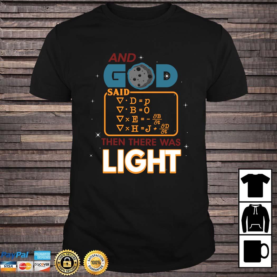 let there be light shirt