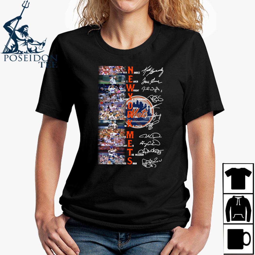 New York Mets Signatures Keith Hernandez Tom Seaver David Wright Signatures  T-Shirt - Kingteeshop