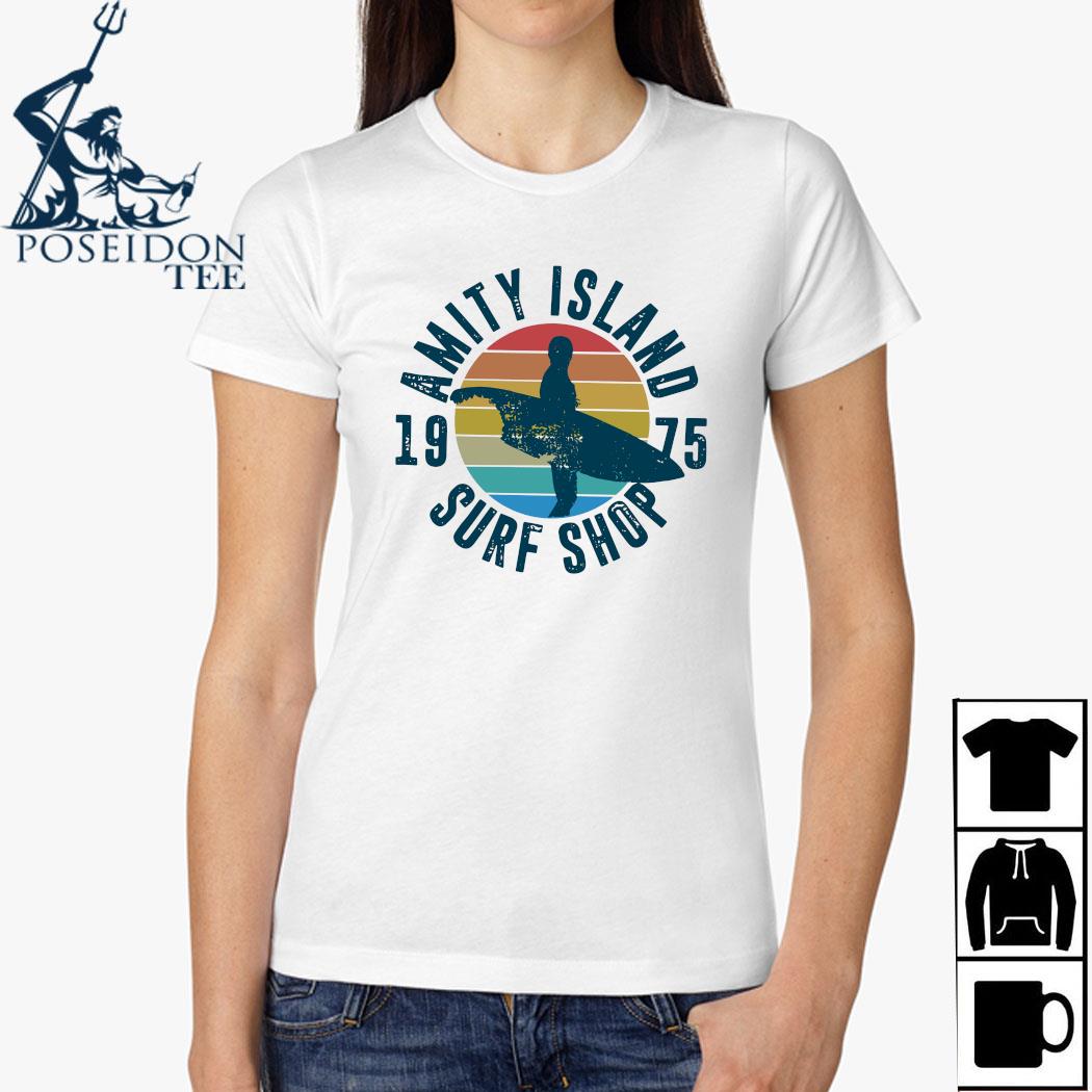 amity island surf shop t shirt