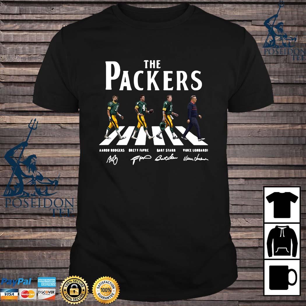 Green Bay Packers abbey road signatures T-shirt