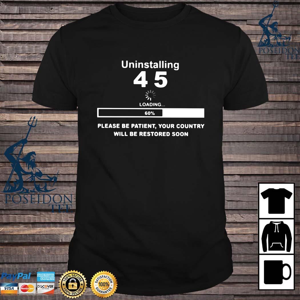 uninstalling 2020 t shirt