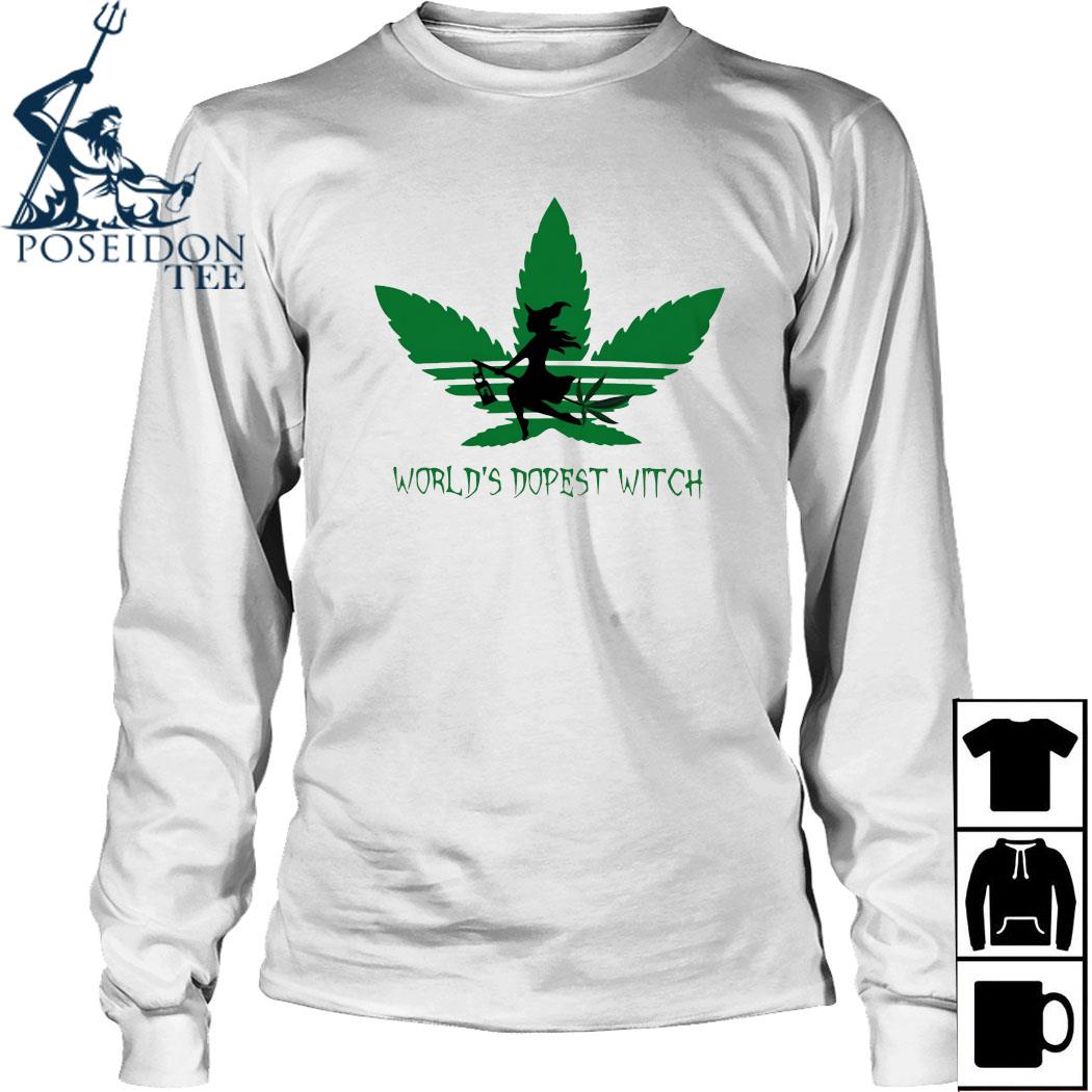 Adidas Weed Cannabis Worlds Dopest Witch Shirt, Ladies tee ...