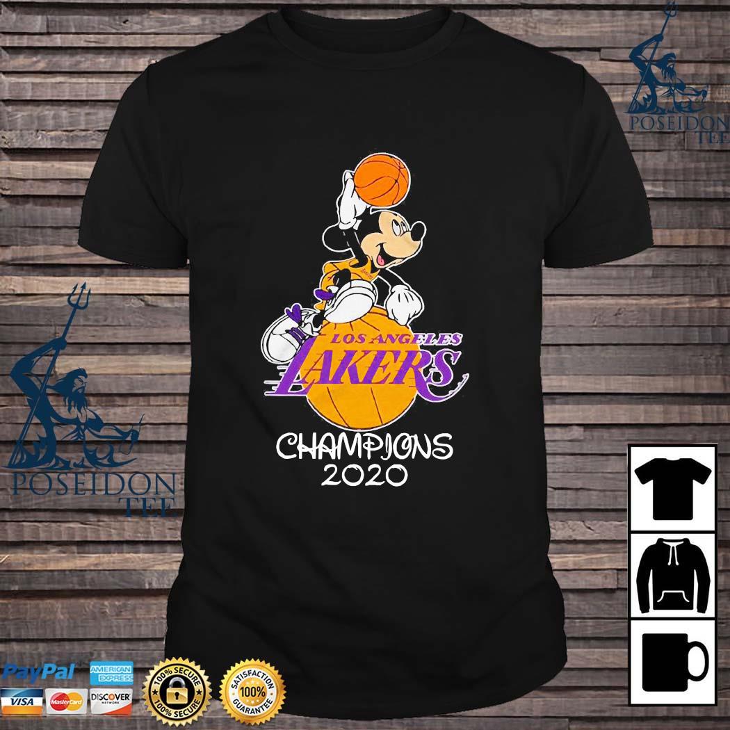 Disney Mickey Mouse Los Angeles Lakers Champion 2020 T-Shirt - TeeNavi