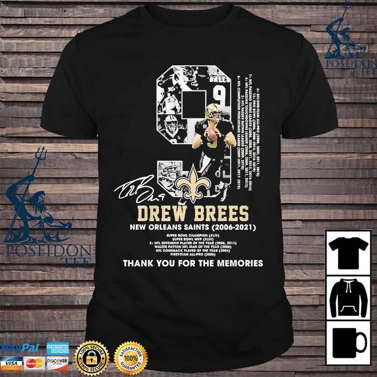 Drew Brees 9 New Orleans Saints 2006 2020 Ocean Saints always a Saints  signature shirt, hoodie, sweater, long sleeve and tank top